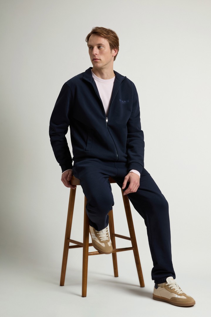 MACRO LOGO FULL-ZIP TRACK Blue photo 4 | Woolrich