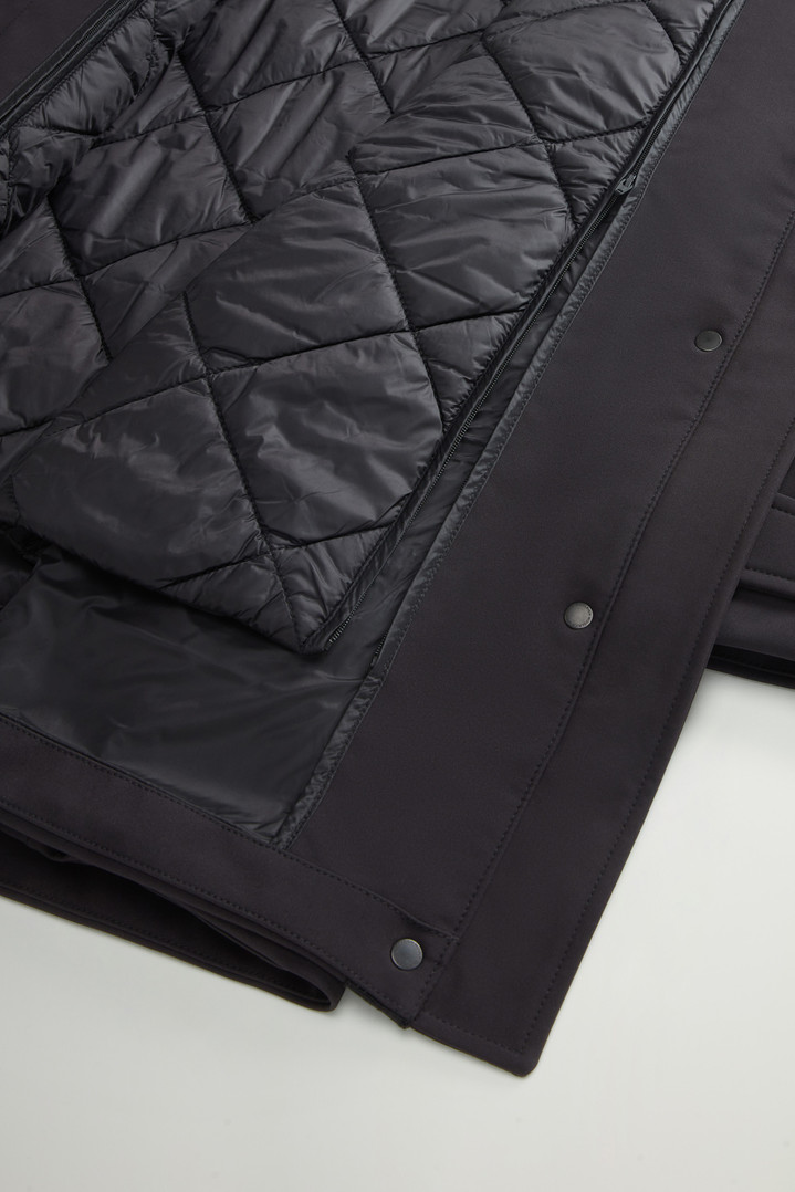 2-In-1 Firth Parka in Tech Softshell Black photo 4 | Woolrich