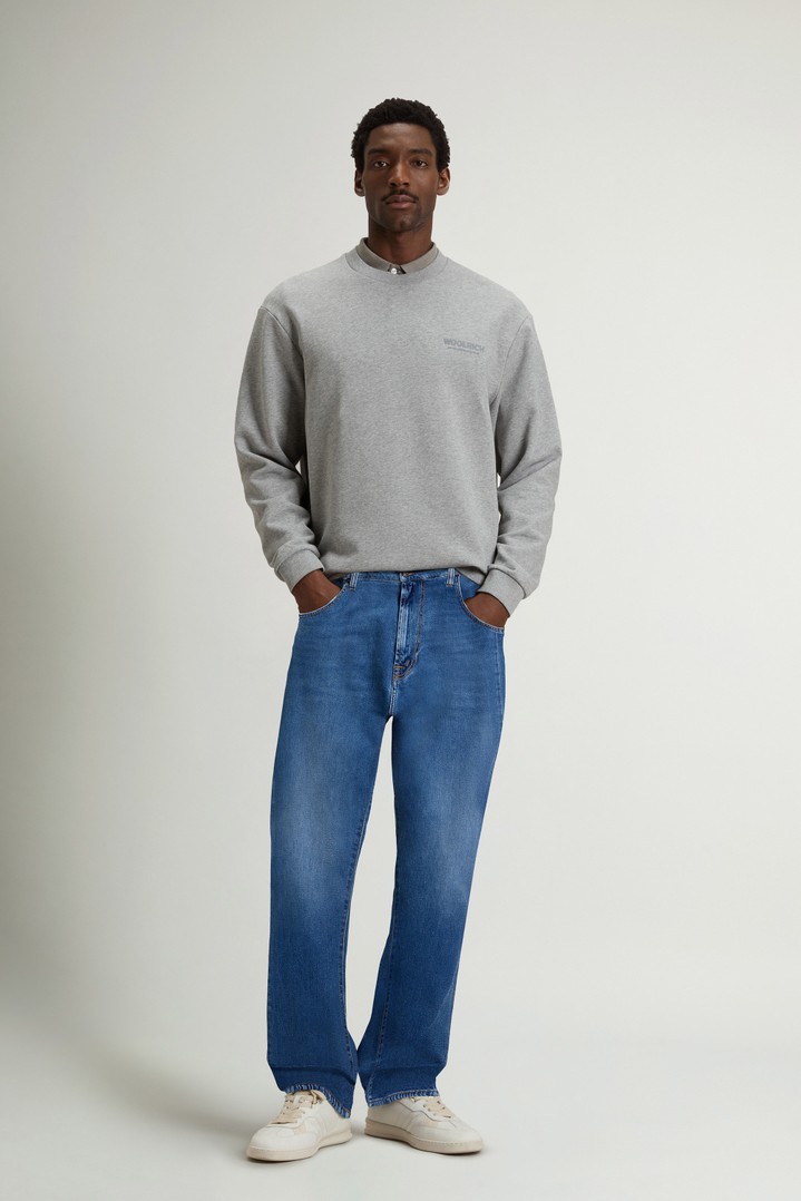 Contemporary Five-Pocket Jeans in Stretch Cotton Denim Blue photo 1 | Woolrich