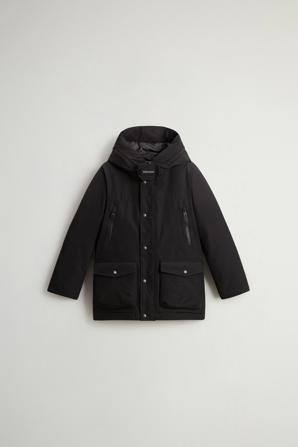 Boys’ Arctic Parka in Ramar Cloth Black photo 1 | Woolrich
