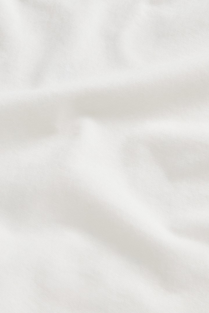 T-Shirt in Pure Cotton with Logo White photo 6 | Woolrich