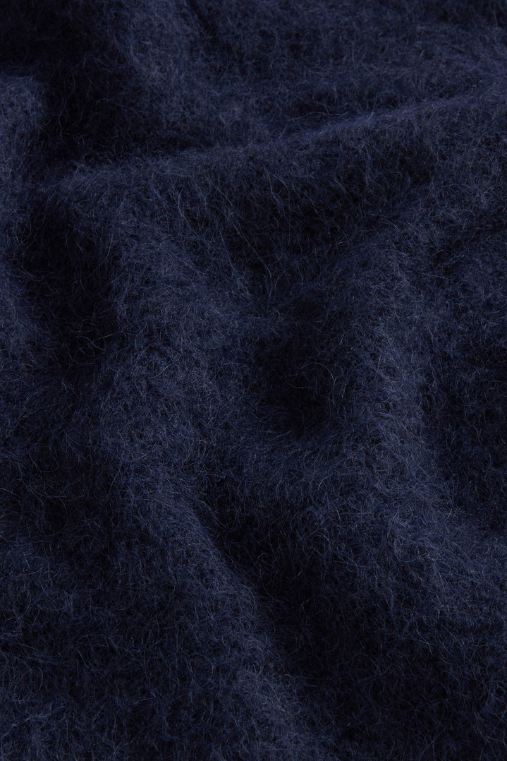 Garment-Dyed Cardigan in Alpaca and Wool Blend Blue photo 6 | Woolrich