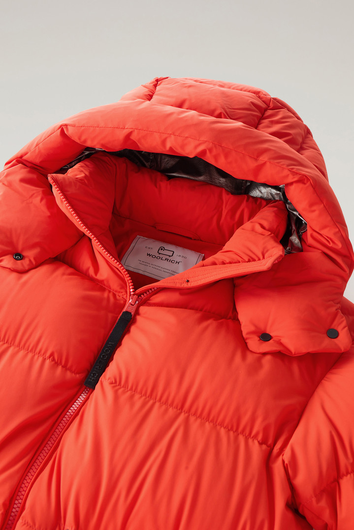 Stretch Nylon Down Jacket with Detachable Hood Orange photo 2 | Woolrich