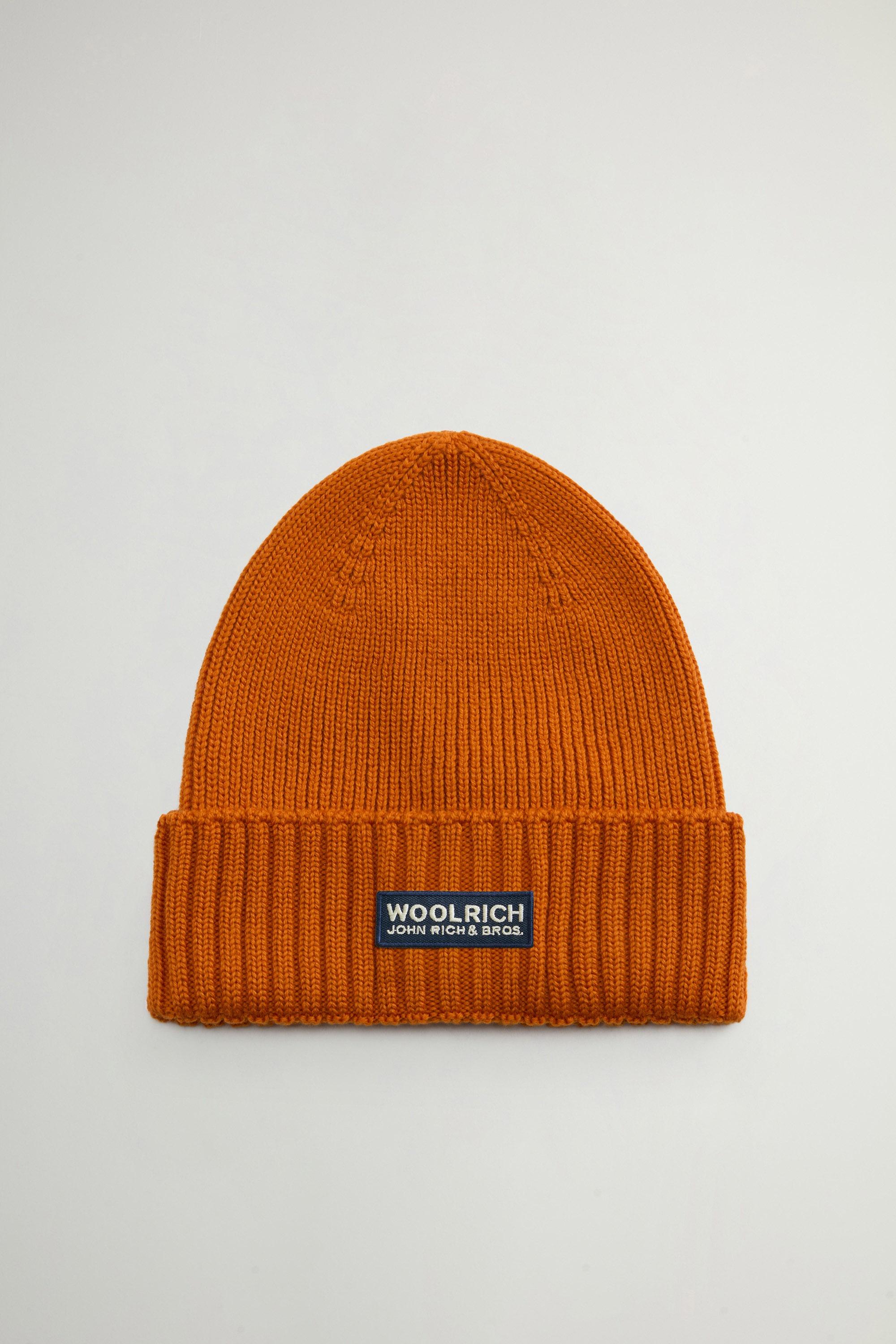 Ribbed Beanie in Pure Merino Virgin Wool Brown photo 1 | Woolrich