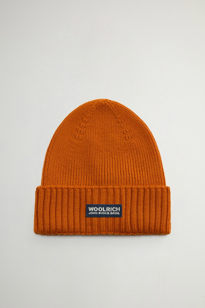 Ribbed Beanie in Pure Merino Virgin Wool Brown photo 2 | Woolrich
