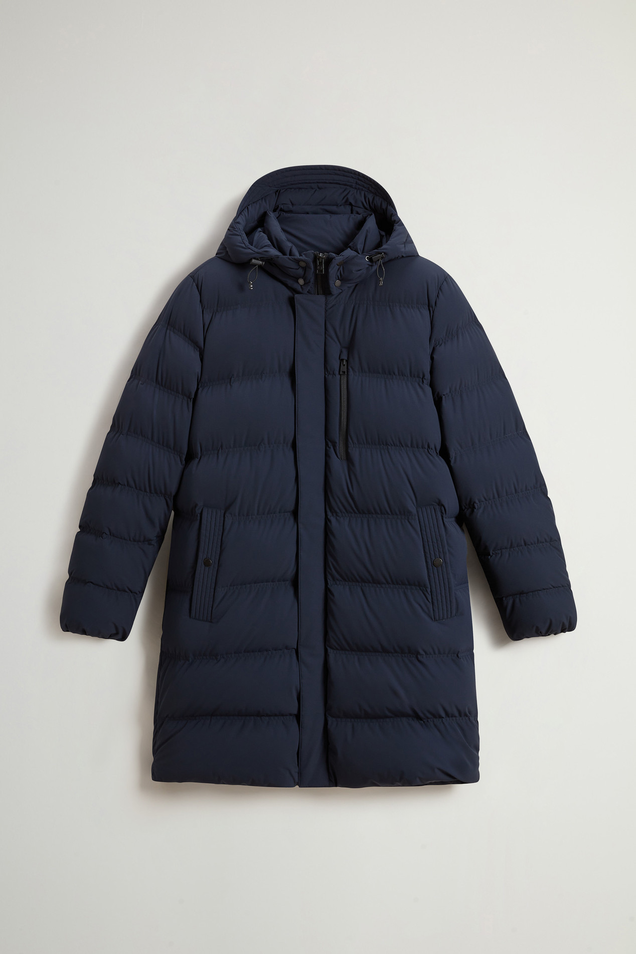 MATT STRETCH LONG PUFFER Blue photo 6 | Woolrich