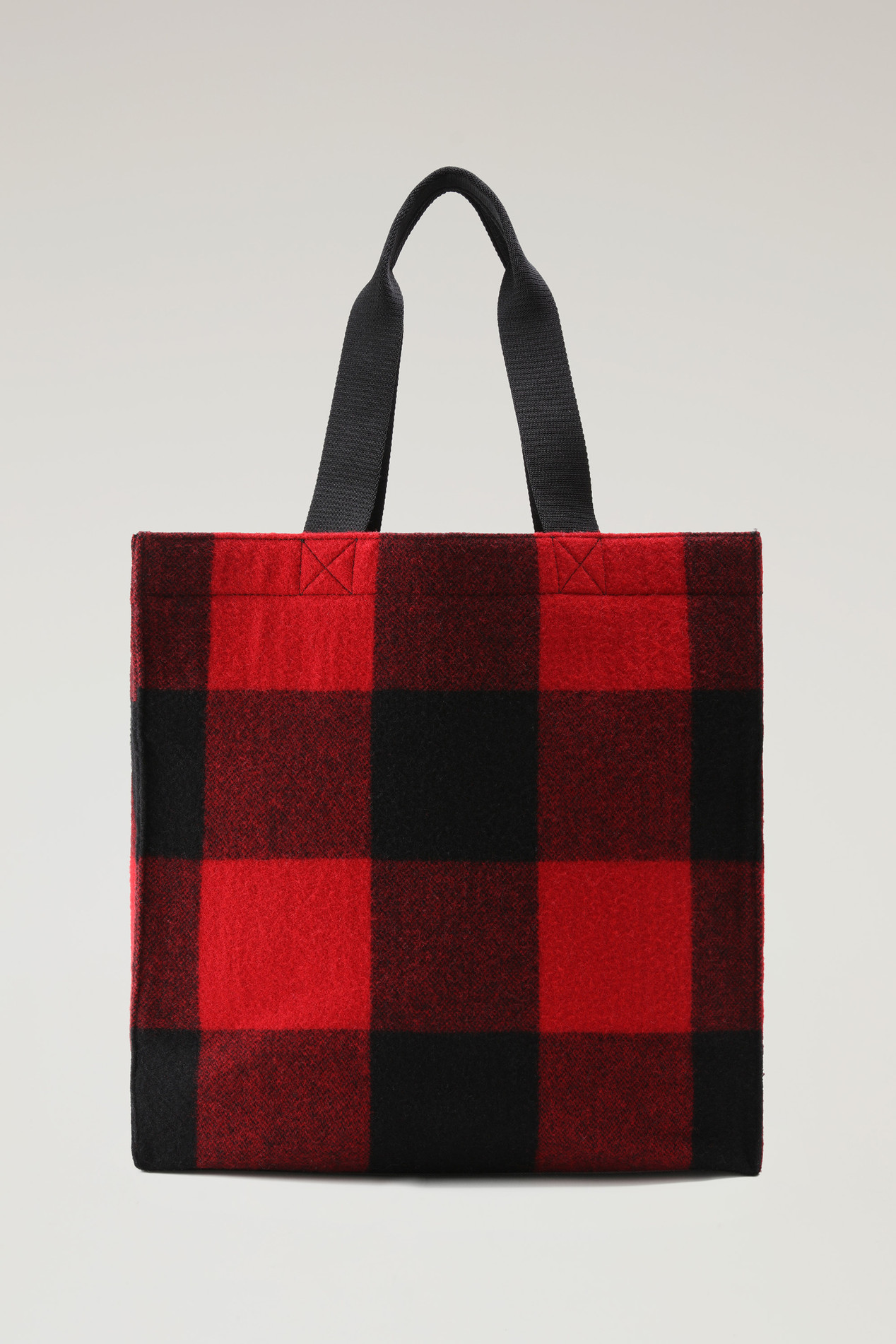 Buffalo Check American Wool Tote Red photo 3 | Woolrich