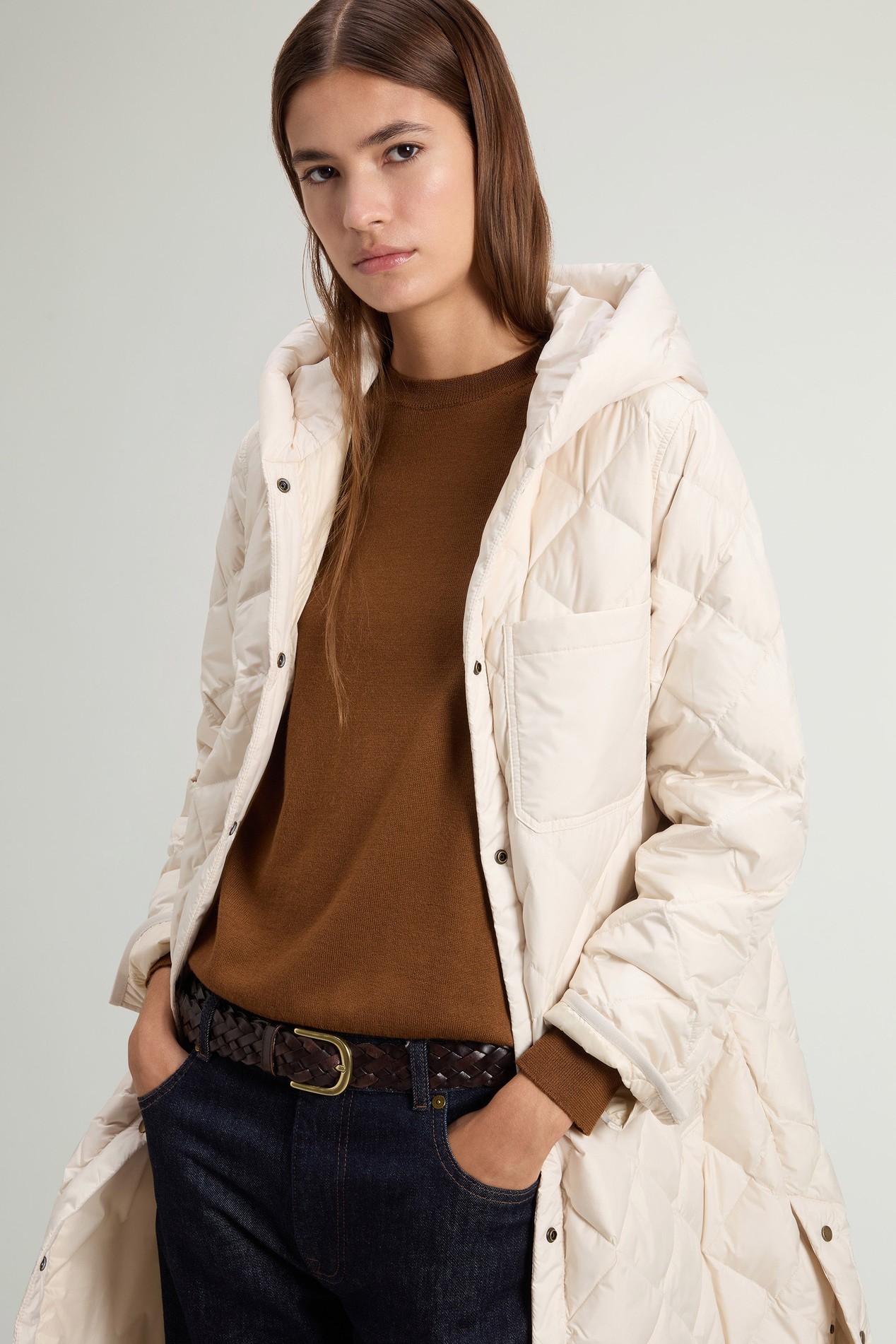 Quilted Parka in Microfiber White photo 4 | Woolrich