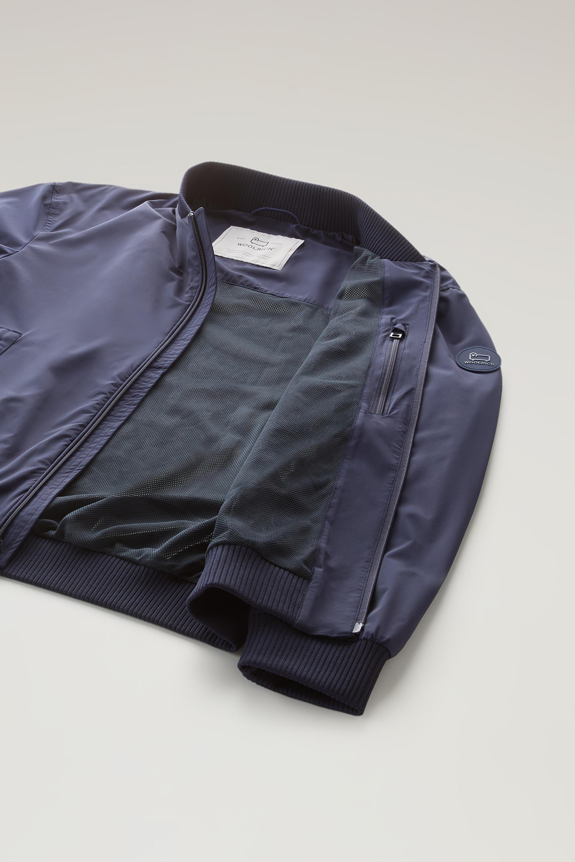 Stretch Matt Finish Nylon Bomber Jacket Blue photo 5 | Woolrich