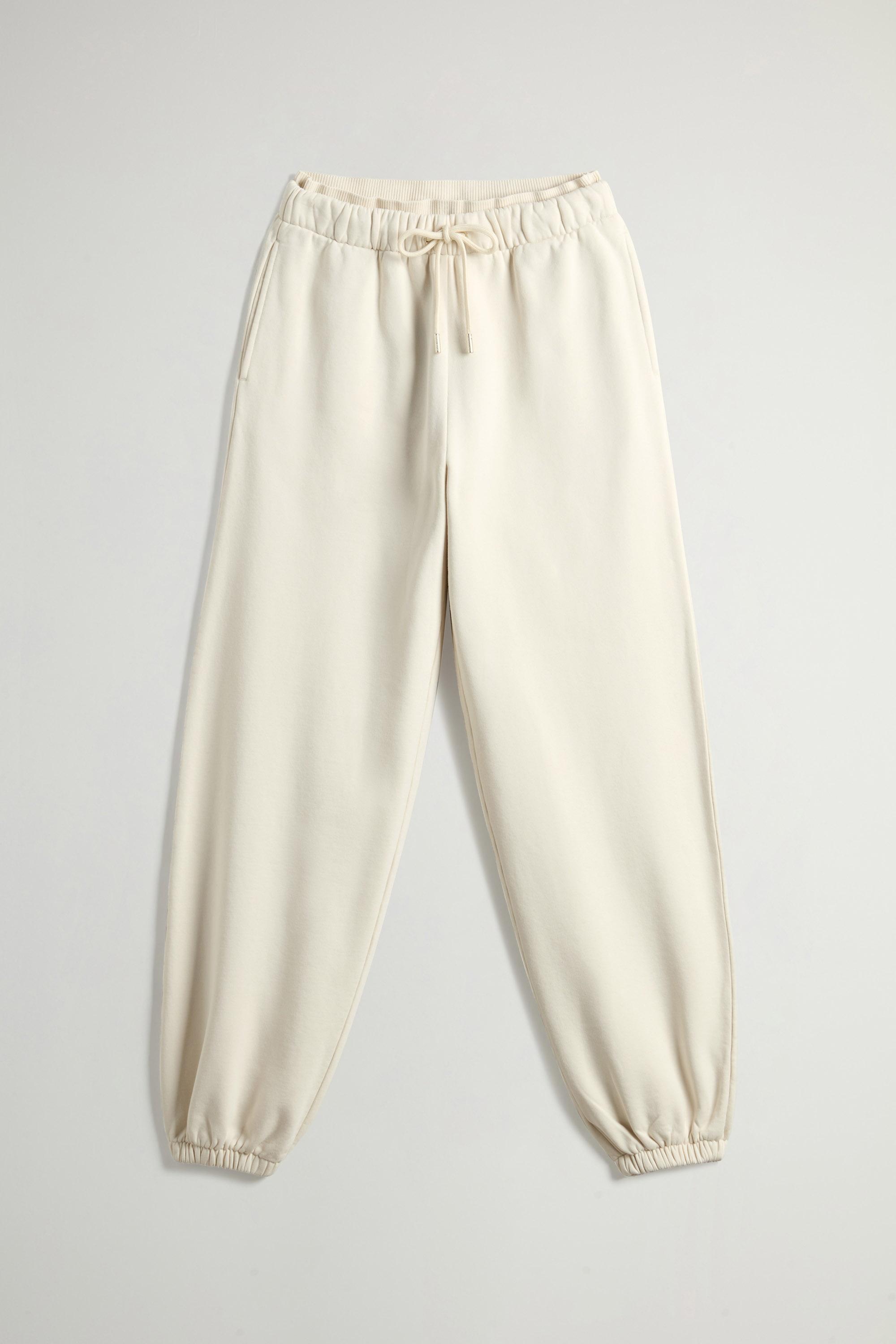 Pantalon de jogging en molleton de pur coton Blanc photo 1 | Woolrich