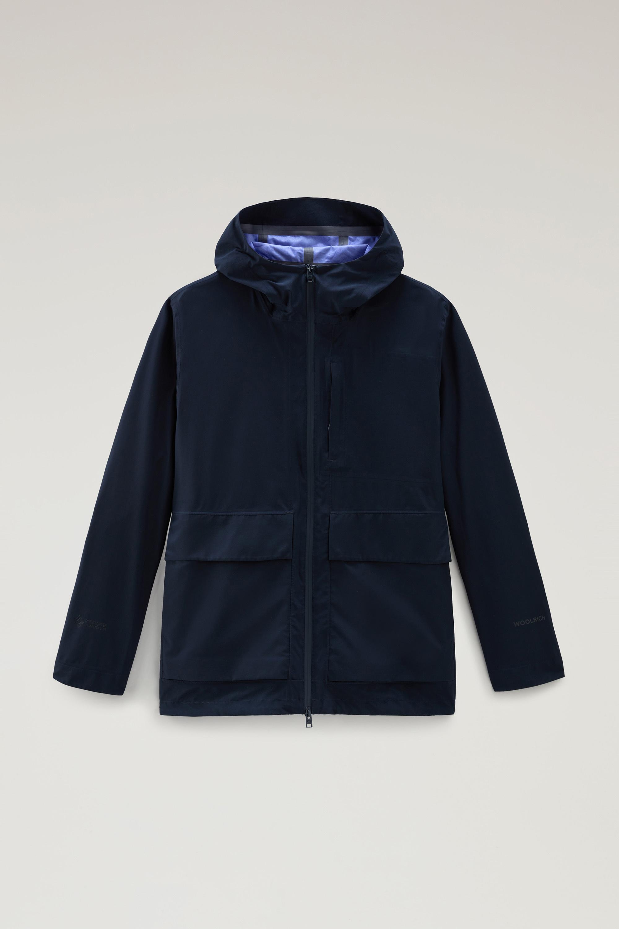 Mountain Jacket in WINDSTOPPER by GORE-TEX LABS fabric Blue photo 1 | Woolrich
