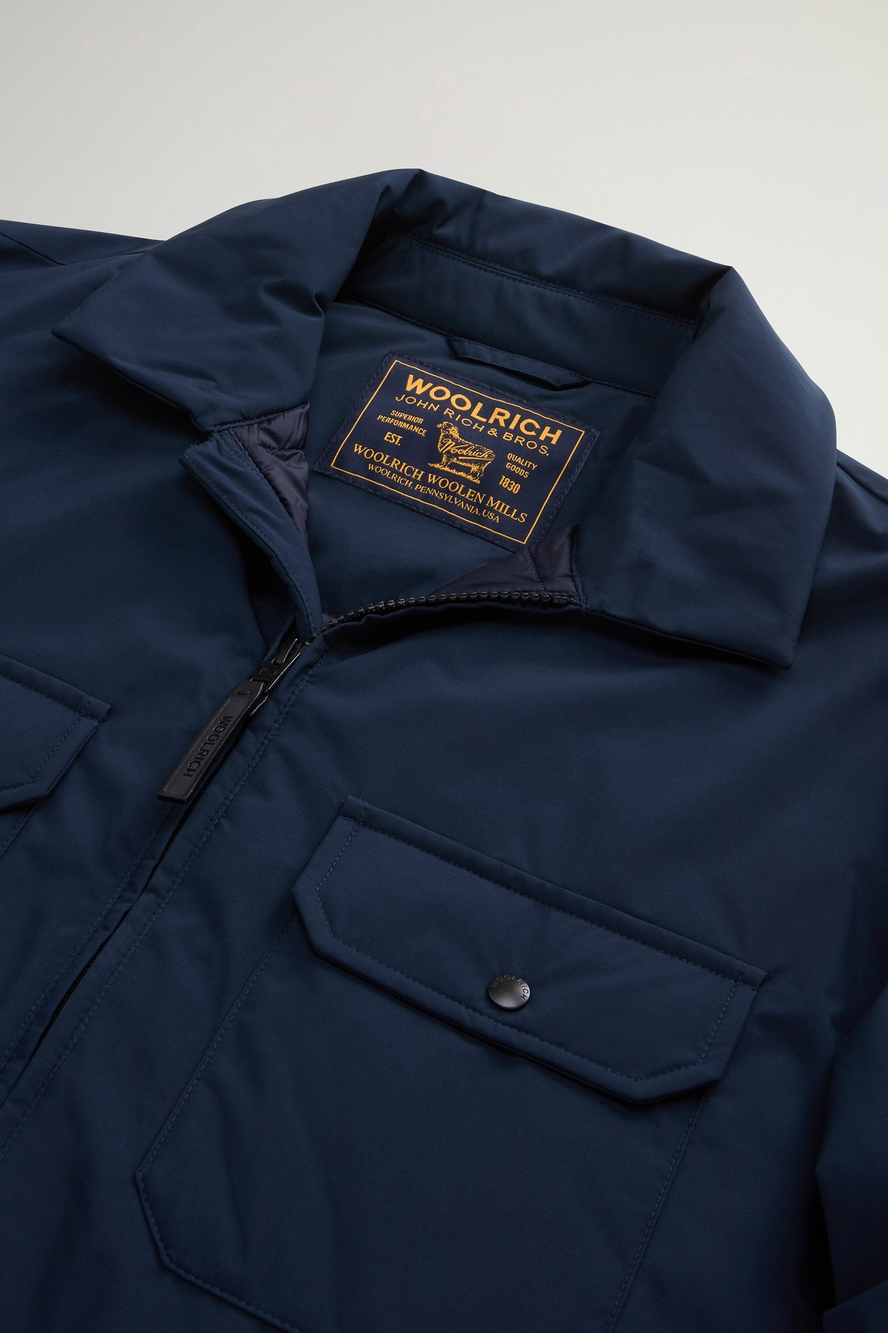 Cloud Padded Overshirt Blue photo 6 | Woolrich