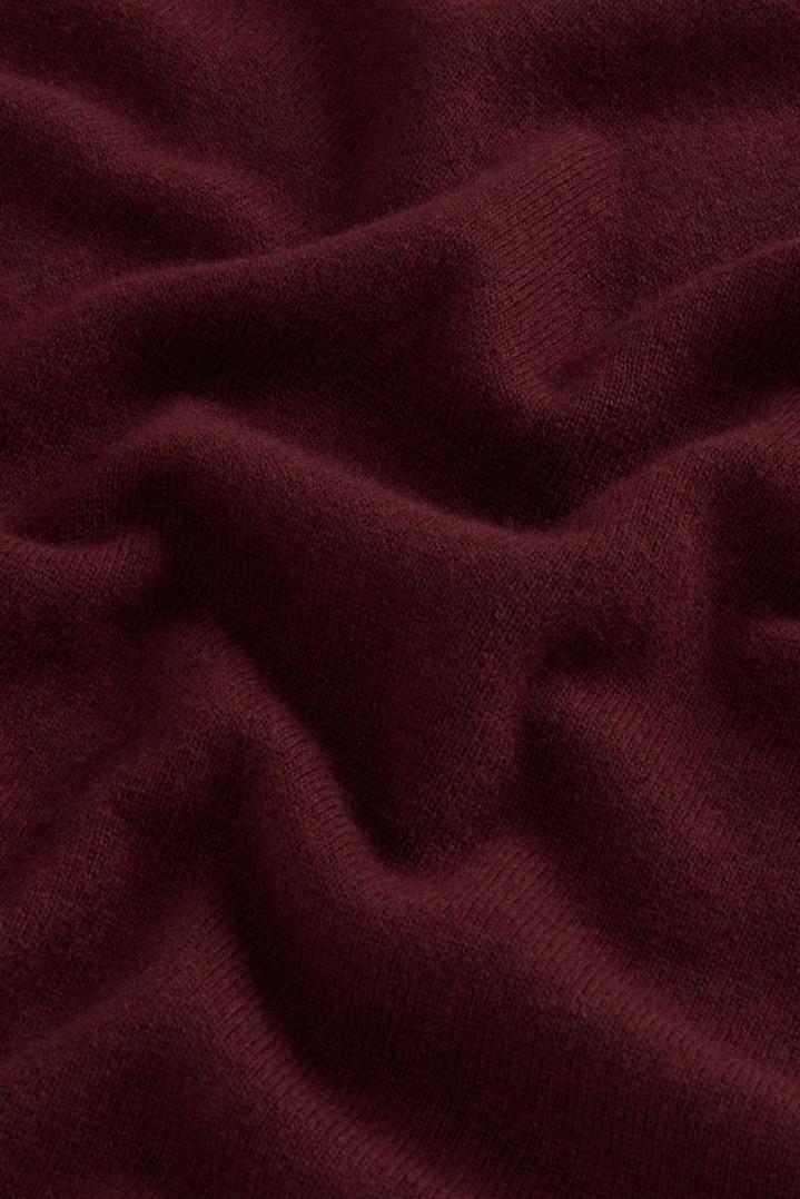 Crewneck Sweater in Virgin Wool and Cashmere Blend Burgundy photo 6 | Woolrich