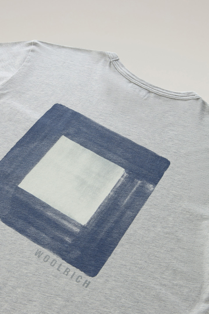 Pure Cotton T-Shirt with Chest Pocket Gray photo 3 | Woolrich