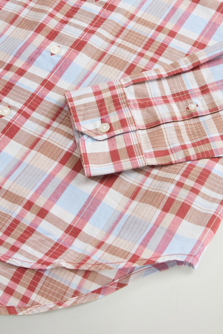 SUMMER CHECK WARREN SHIRT Red photo 7 | Woolrich
