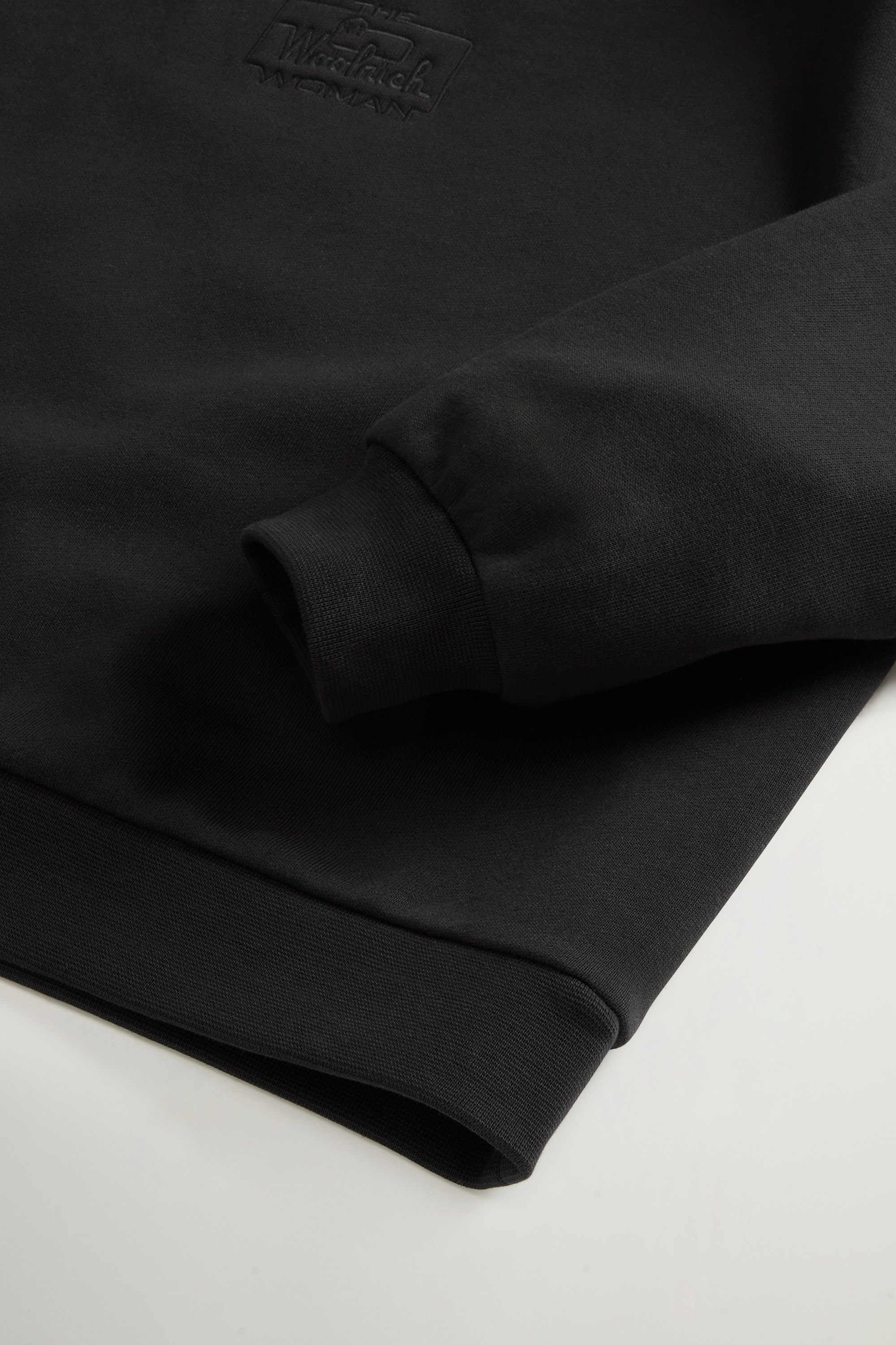 Crewneck Sweatshirt in Pure Cotton Black photo 6 | Woolrich
