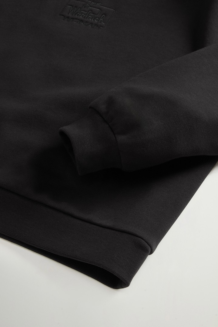 Crewneck Sweatshirt in Pure Cotton Black photo 6 | Woolrich