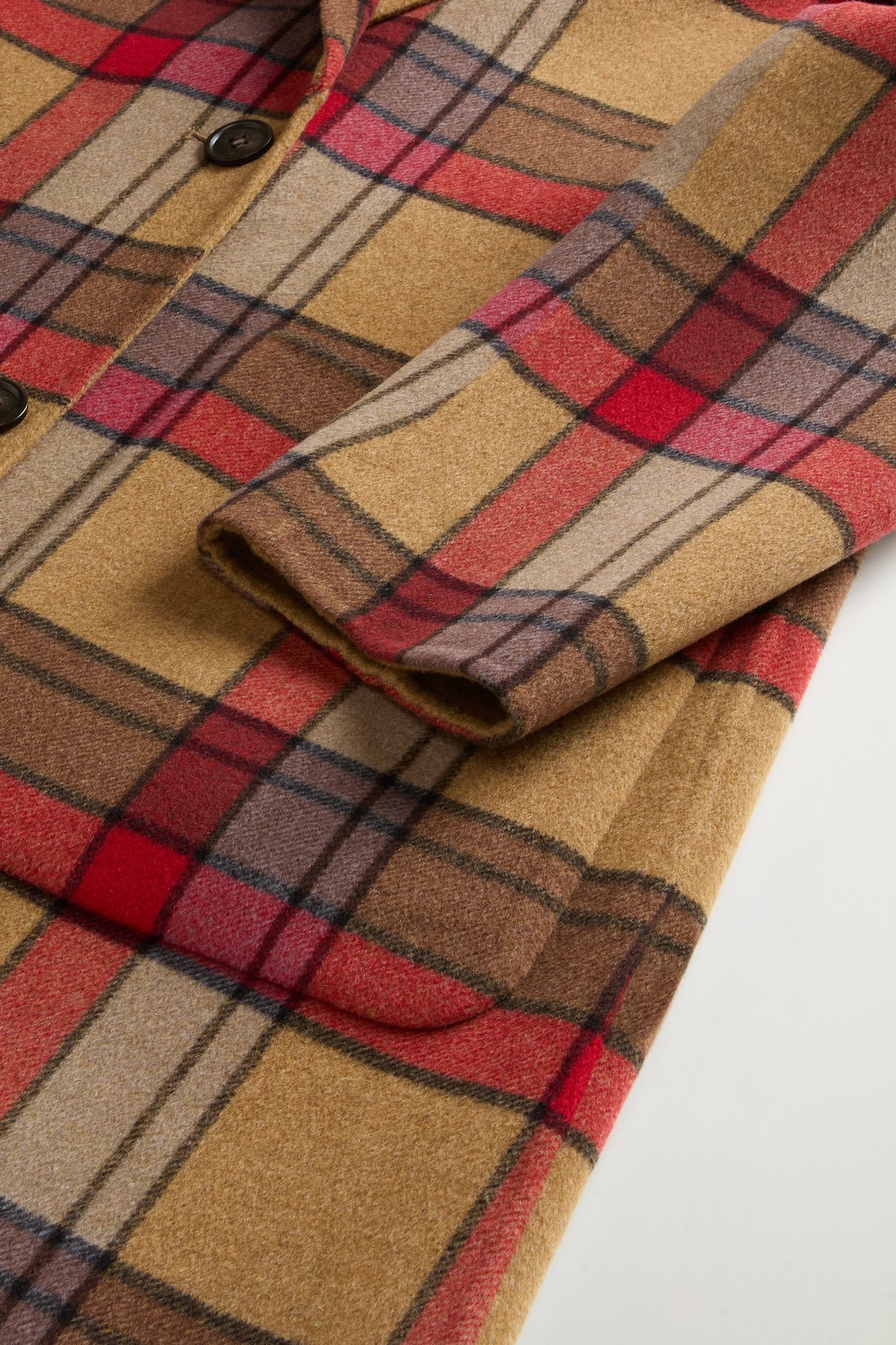 Coat in Double-Face Pure Wool Red photo 7 | Woolrich