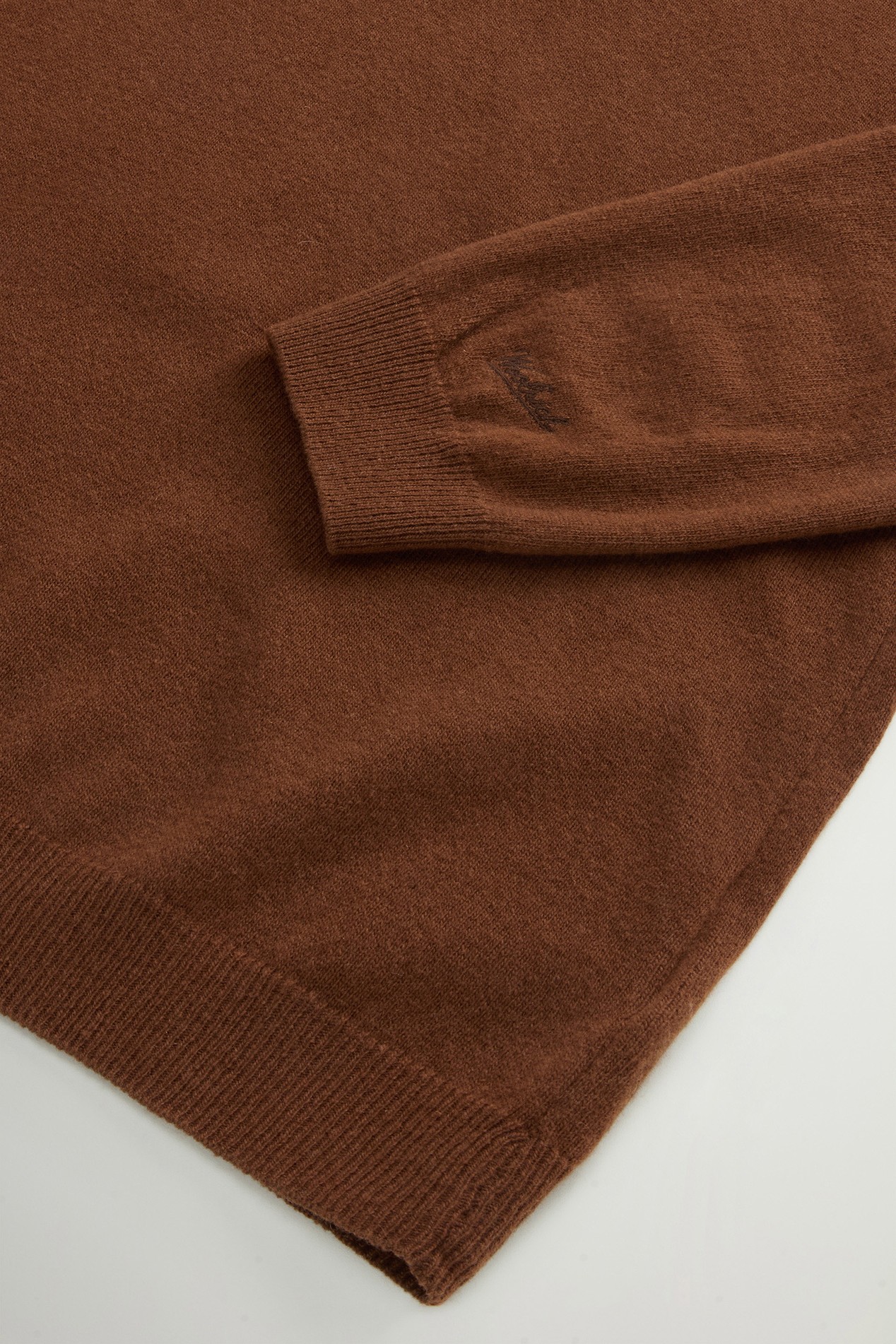 Crewneck Sweater in Pure Virgin Wool Brown photo 2 | Woolrich