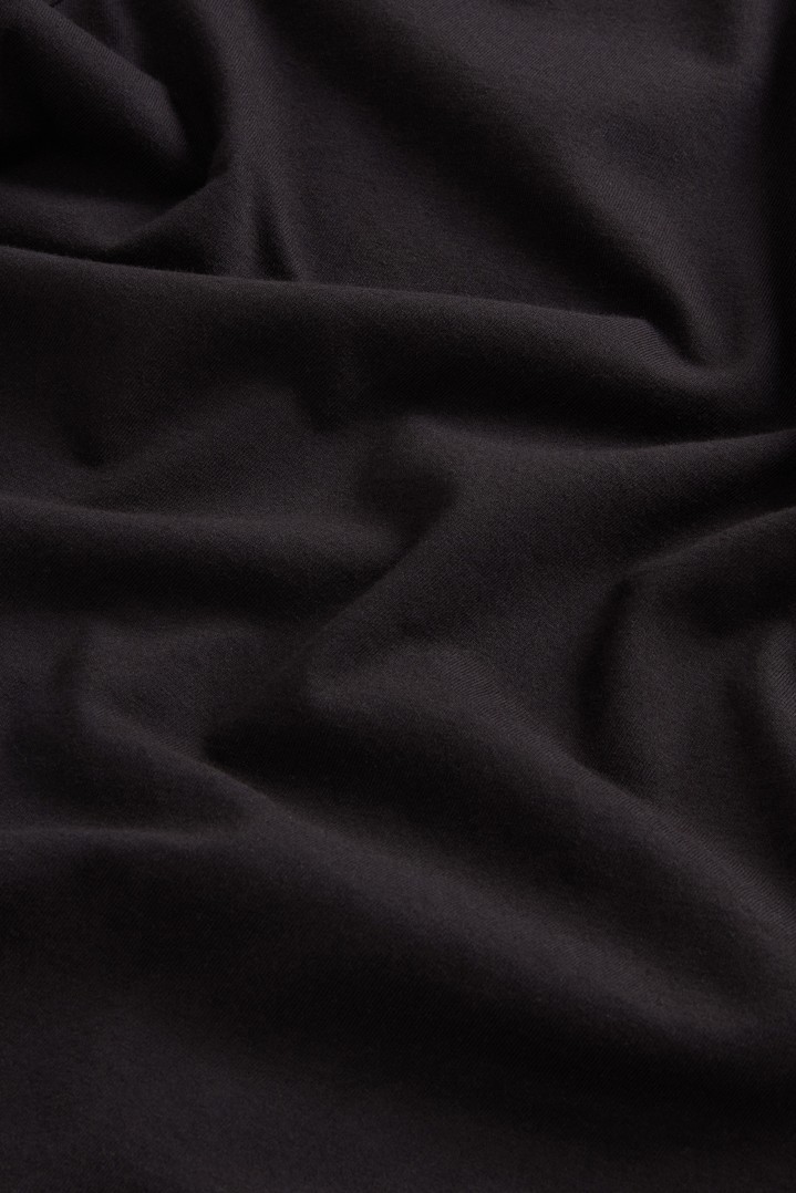 T-Shirt in Pure Cotton with Logo Black photo 6 | Woolrich