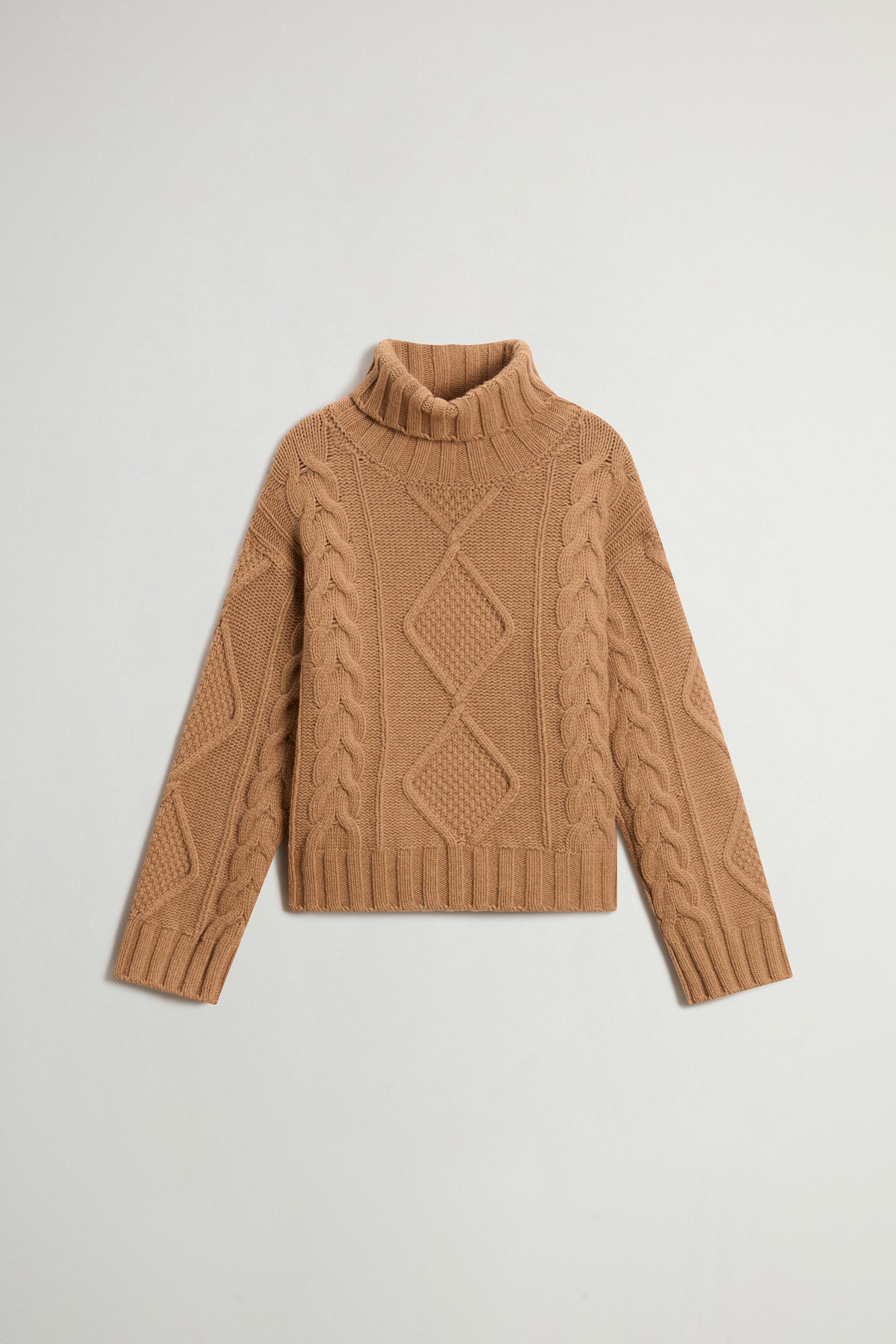 3GG ARAN TURTLENECK Beige photo 5 | Woolrich