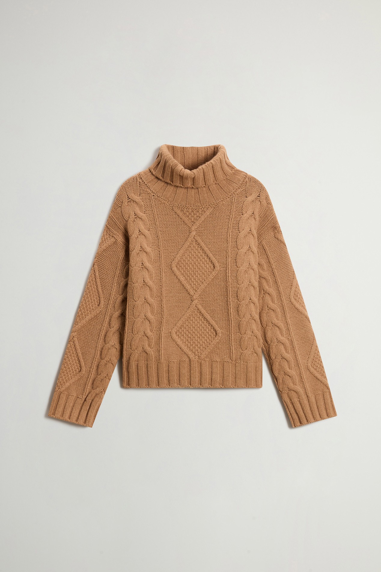 3GG ARAN TURTLENECK Beige photo 5 | Woolrich