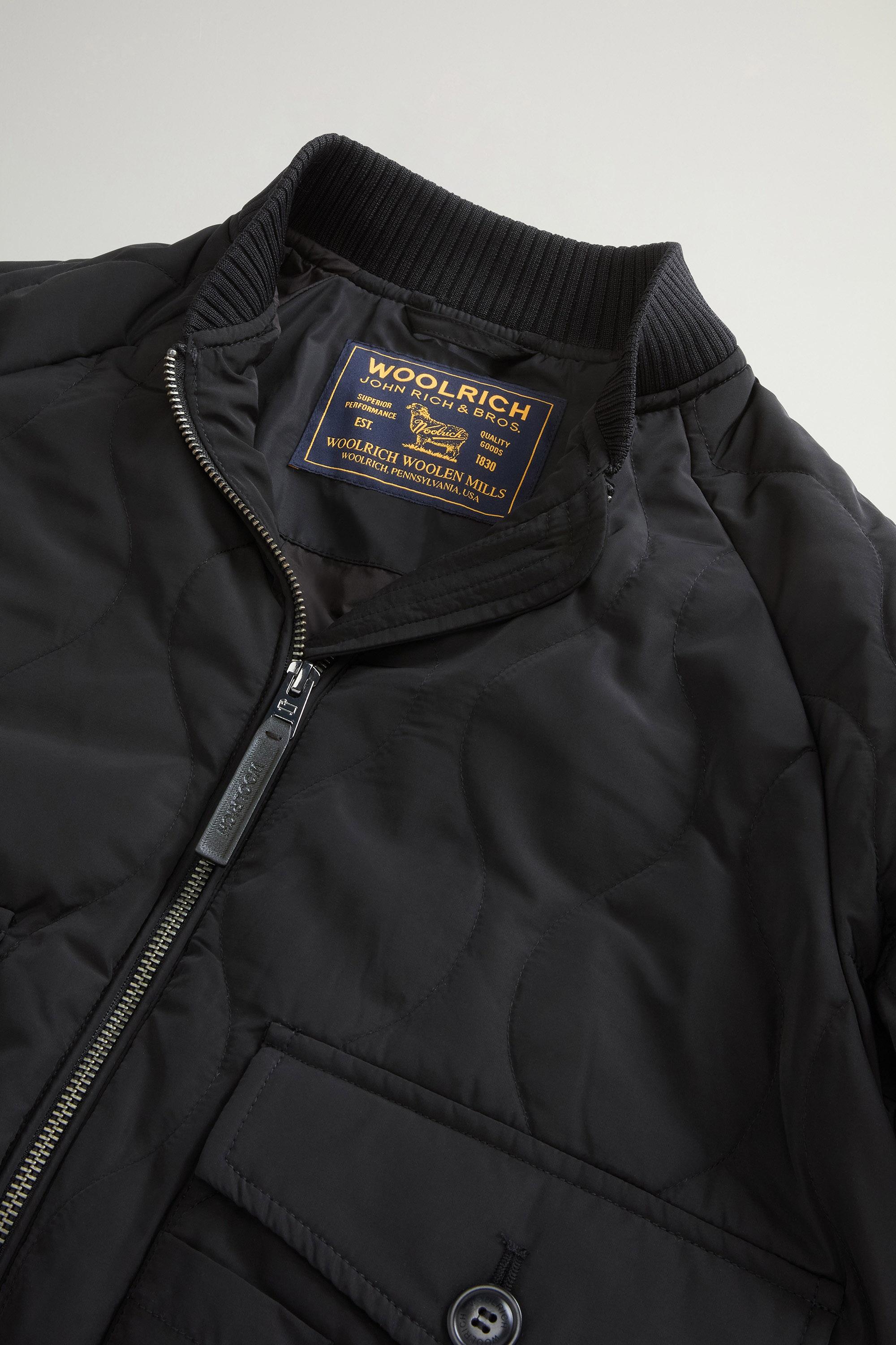 Bomber Military en nylon brillant matelassé Noir photo 6 | Woolrich