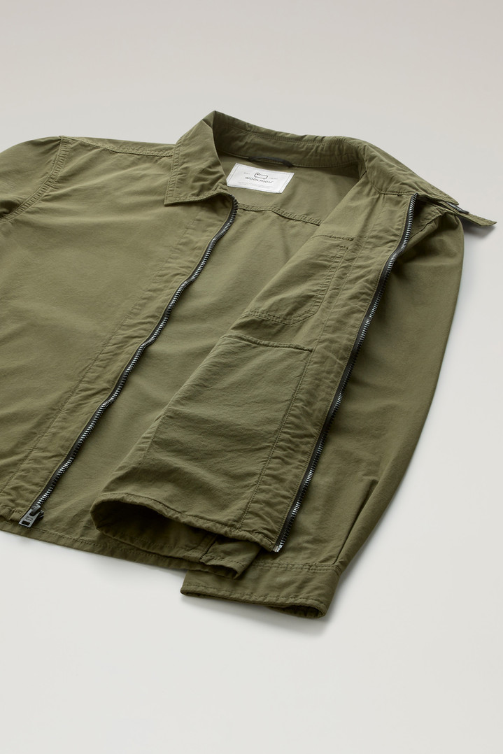 Garment-Dyed Overshirt in Pure Cotton Green photo 6 | Woolrich