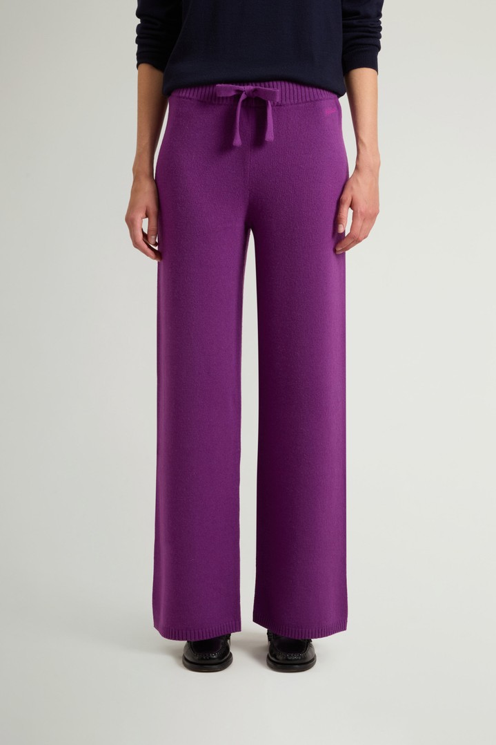 Pantalon en laine et cachemire Violet photo 1 | Woolrich