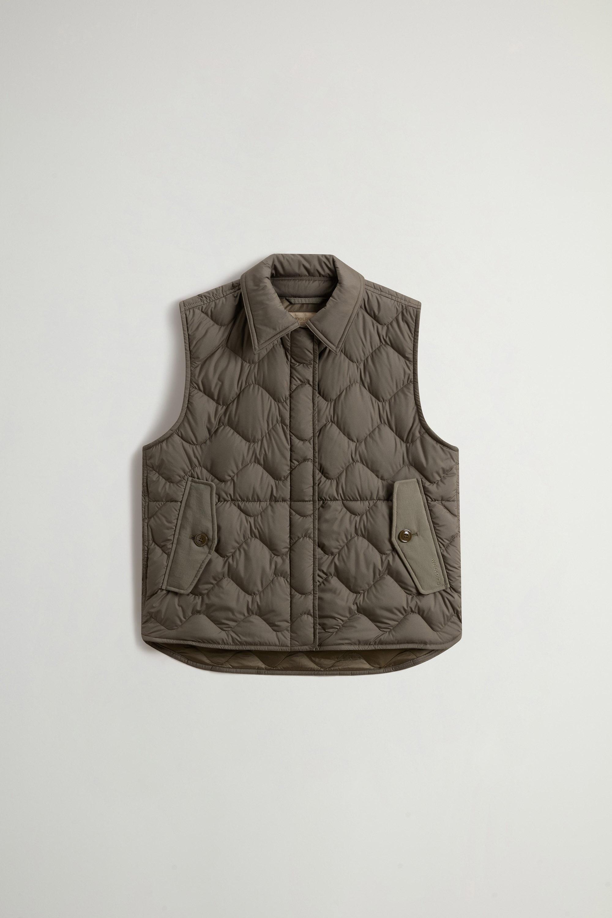 Quilted Microfiber Heritage Vest Green photo 5 | Woolrich