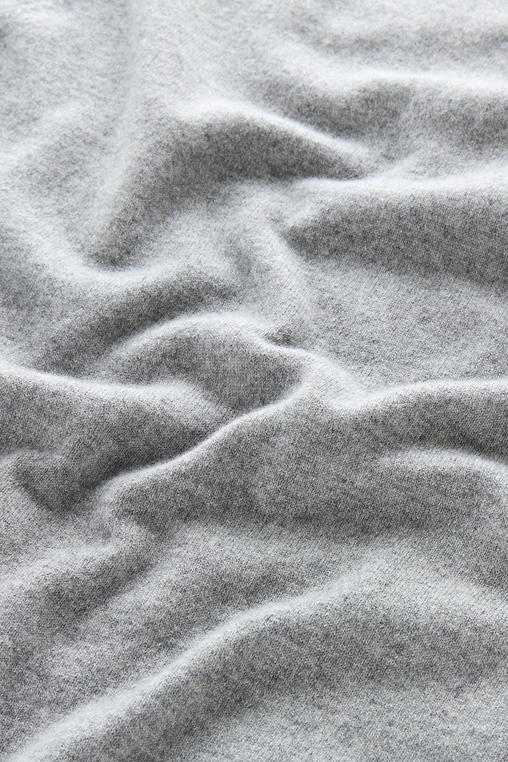 Luxe Crewneck Sweater in Pure Cashmere Gray photo 4 | Woolrich