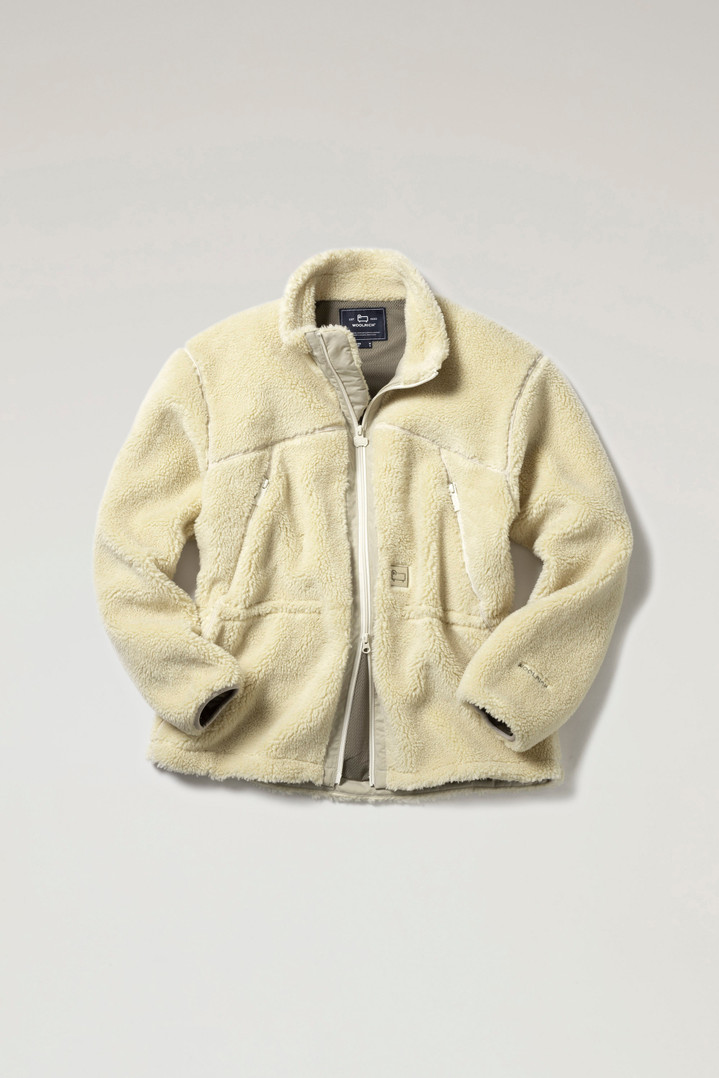 Terra Jacket in Wool Blend Sherpa Fleece White photo 1 | Woolrich
