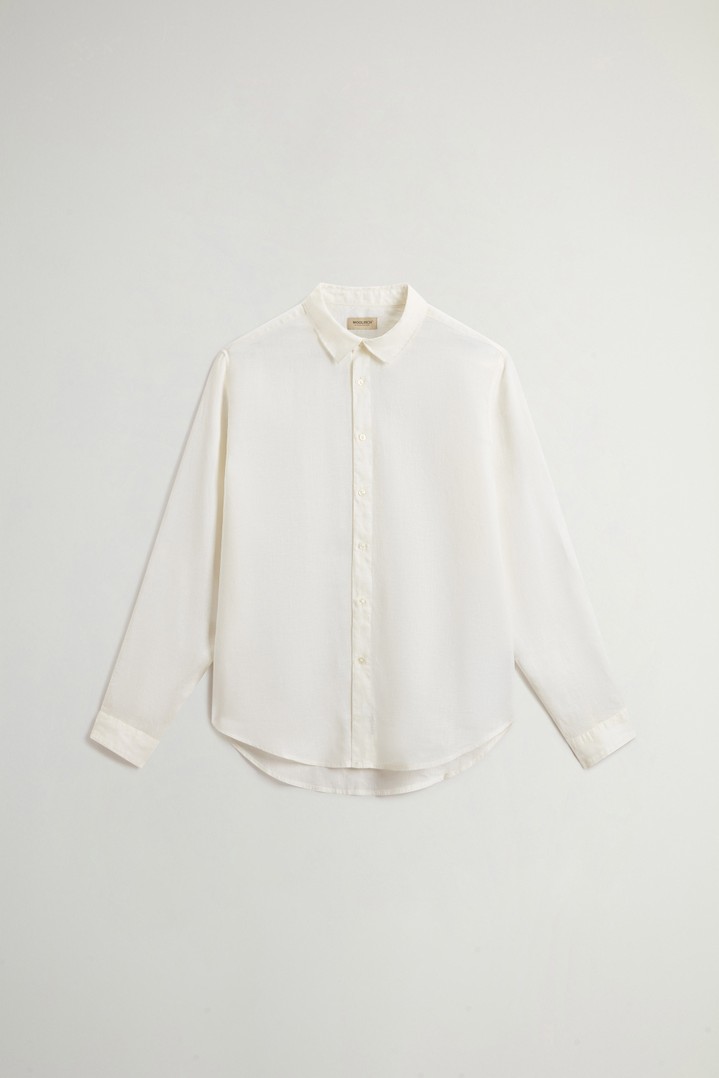 LINEN SHIRT White photo 5 | Woolrich