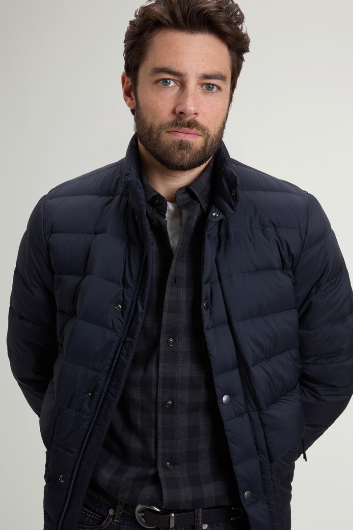 Bering Jacket in Crinkle Nylon Blue photo 4 | Woolrich
