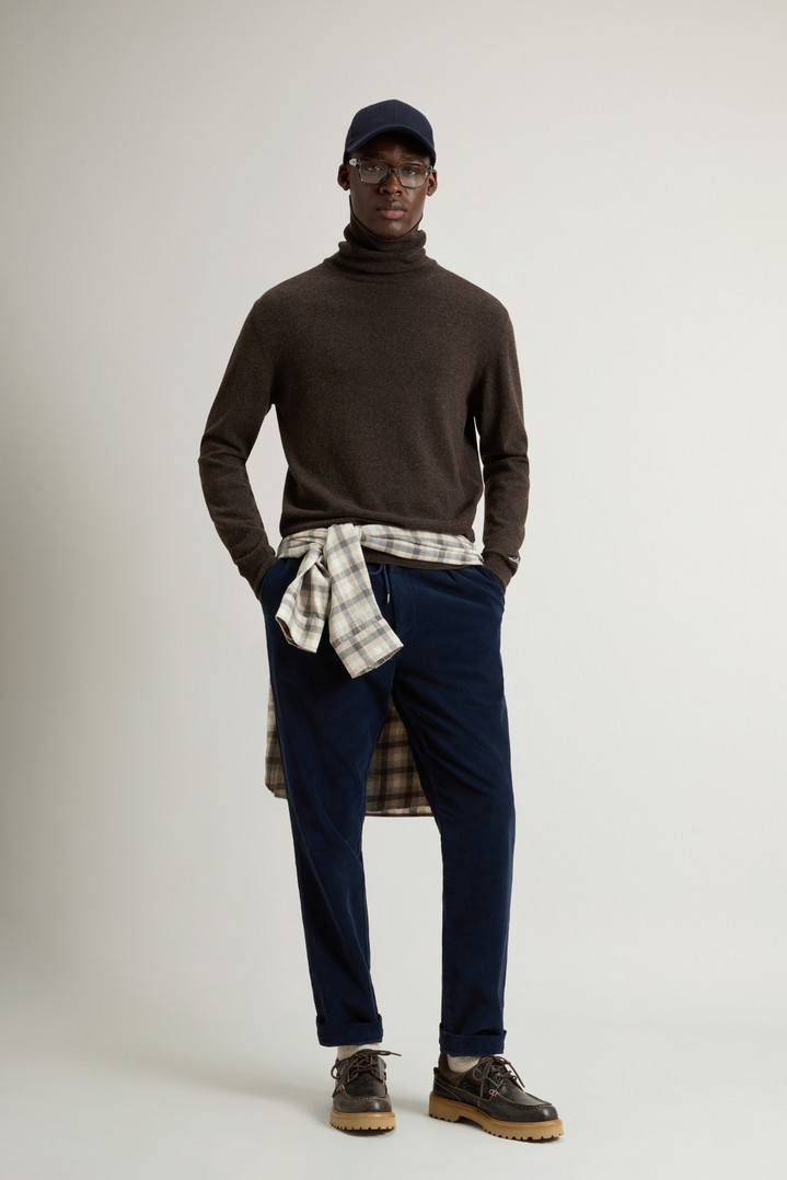 Pure Wool Turtleneck Sweater Brown photo 2 | Woolrich
