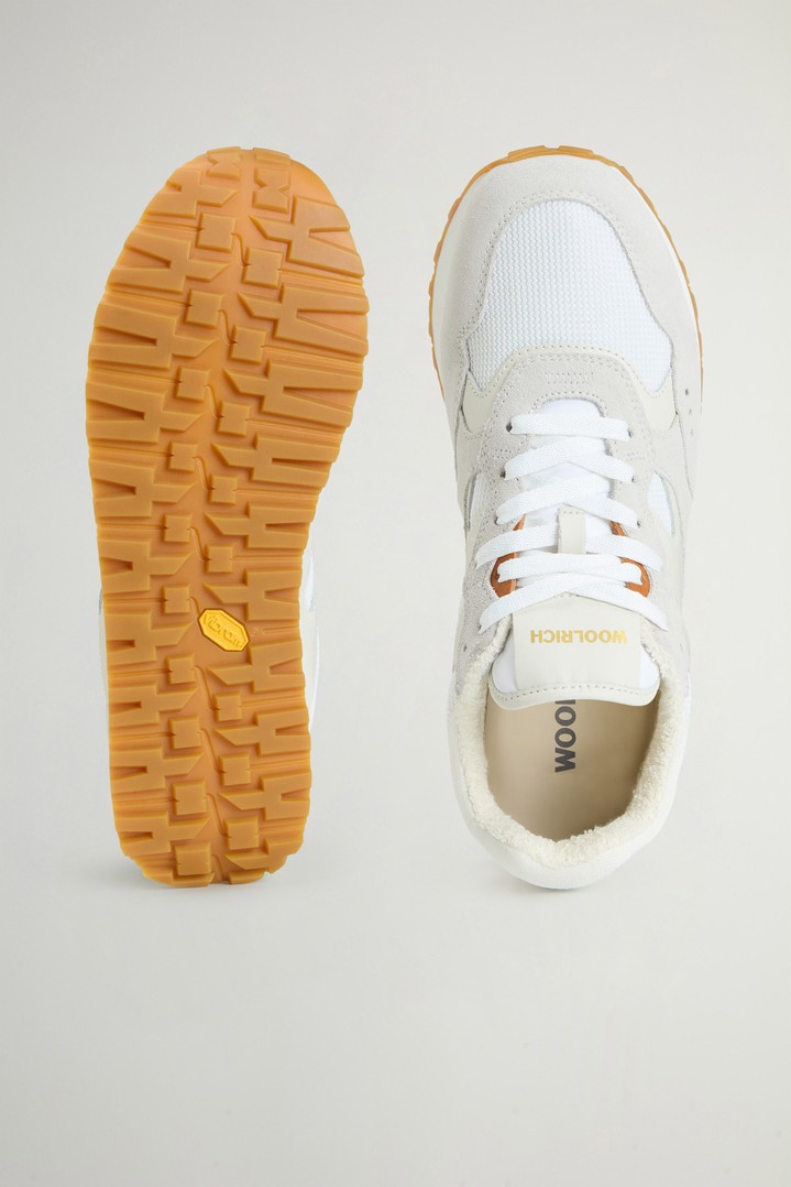 Gravel Sneakers in Nylon and Suede White photo 4 | Woolrich