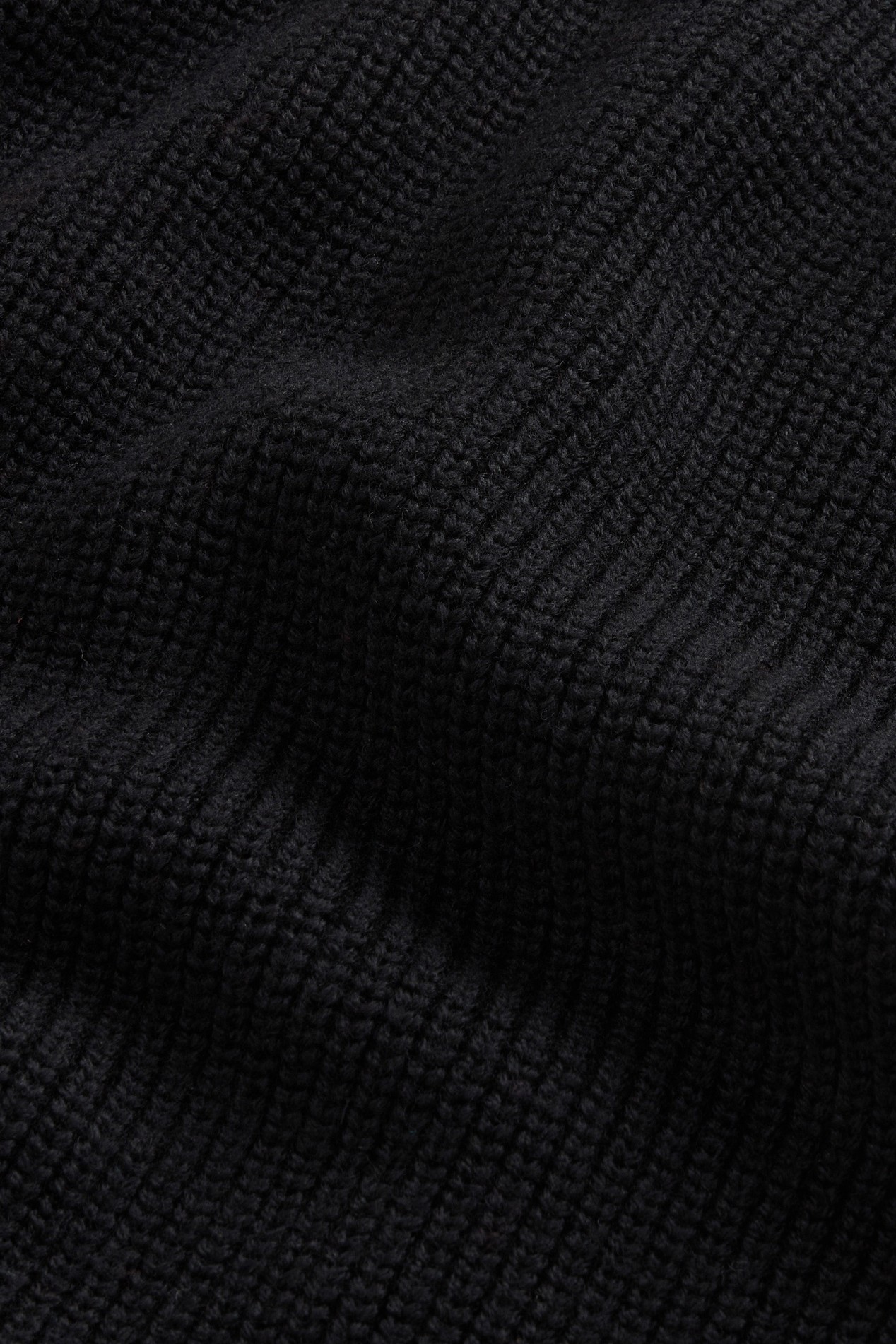 Pullover aus reiner Merino-Schurwolle mit hohem Kragen Schwarz photo 6 | Woolrich