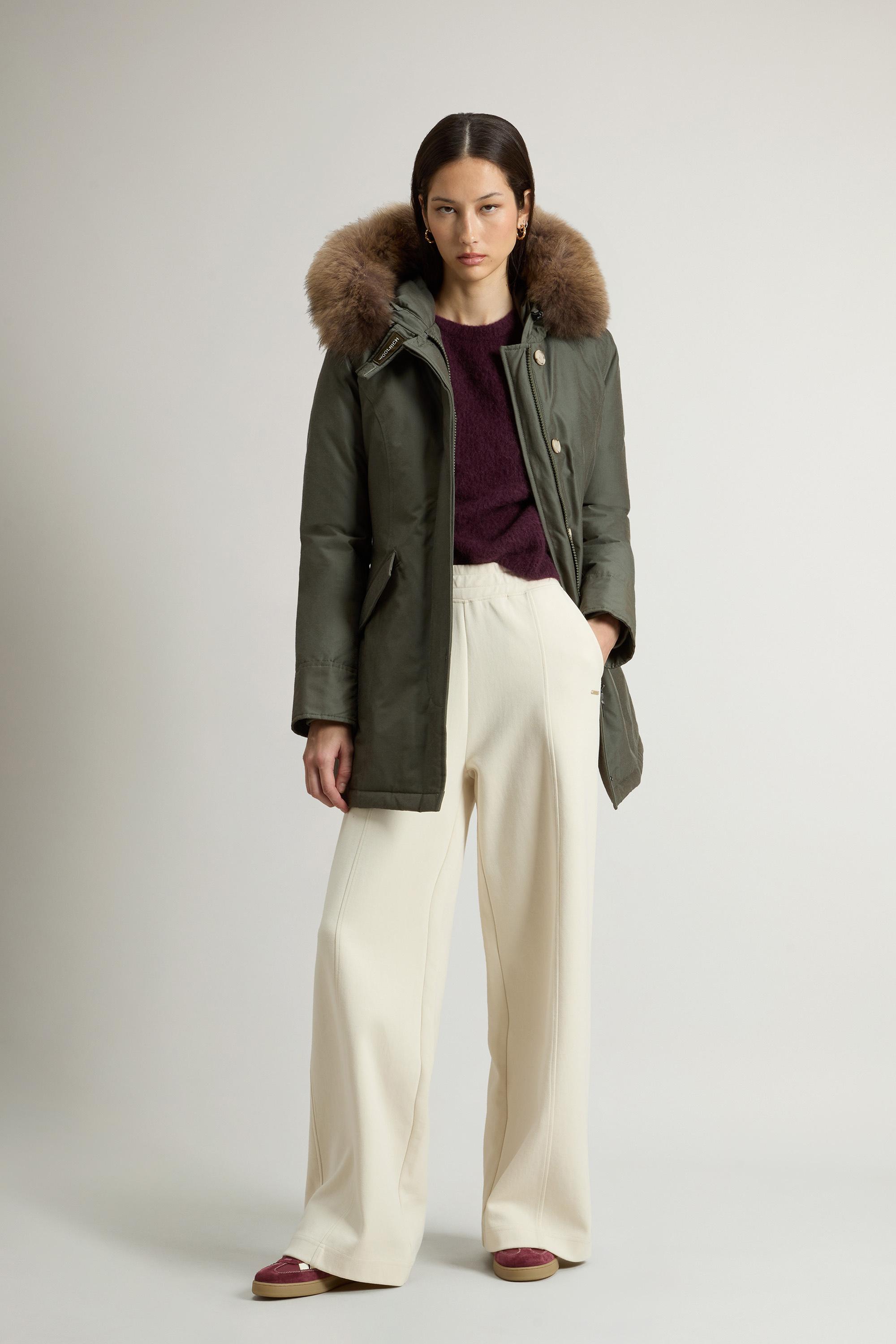 Arctic Parka en Ramar Cloth avec fourrure amovible Vert photo 1 | Woolrich