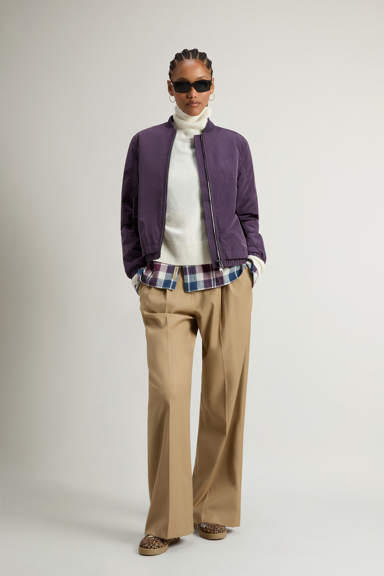 Grace Bomber Jacket in Peached Poly Purple photo 2 | Woolrich