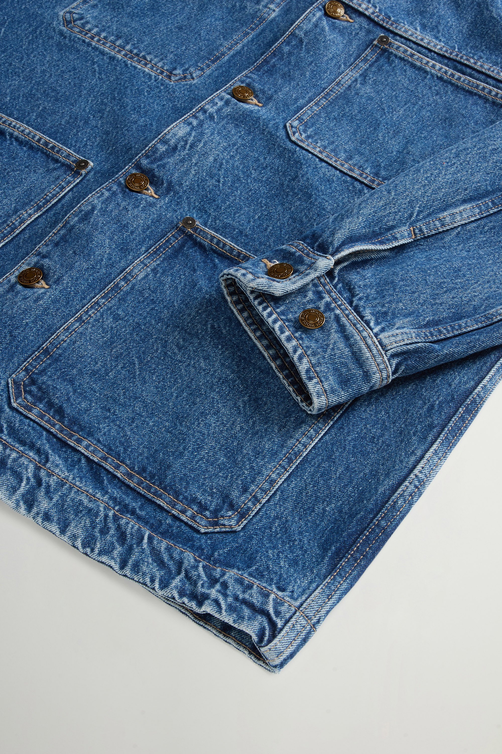 Surchemise en denim de pur coton Bleu photo 7 | Woolrich