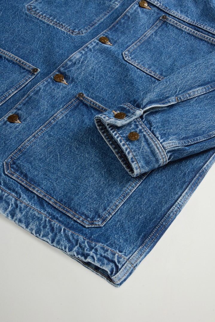 Surchemise en denim de pur coton Bleu photo 7 | Woolrich