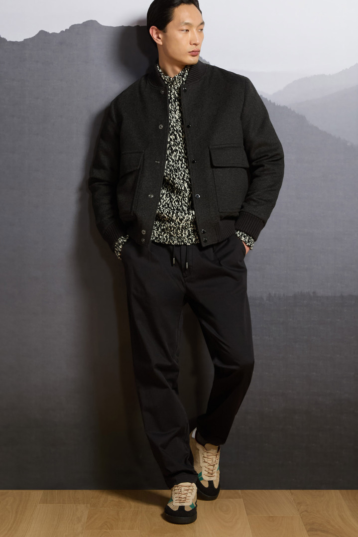 Miles Bomber Jacket in Wool Blend Gray photo 9 | Woolrich