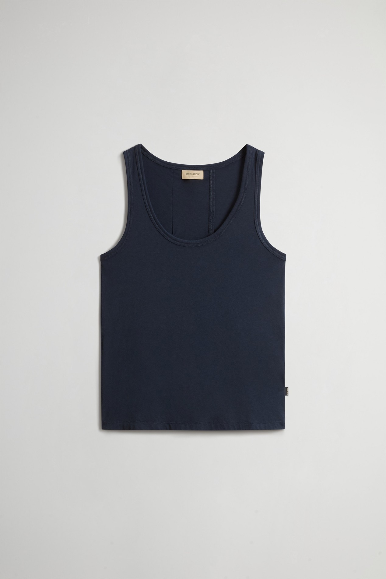 Top in Cotton and Modal Blend Blue photo 5 | Woolrich