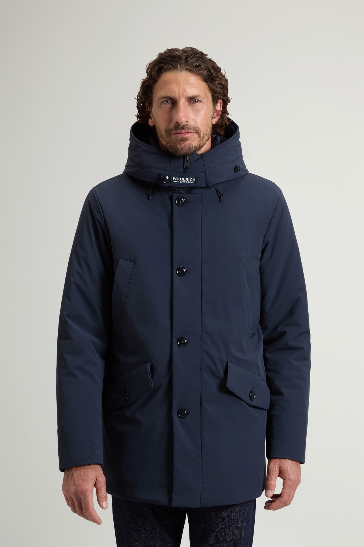 STRETCH PARKA Blue photo 1 | Woolrich