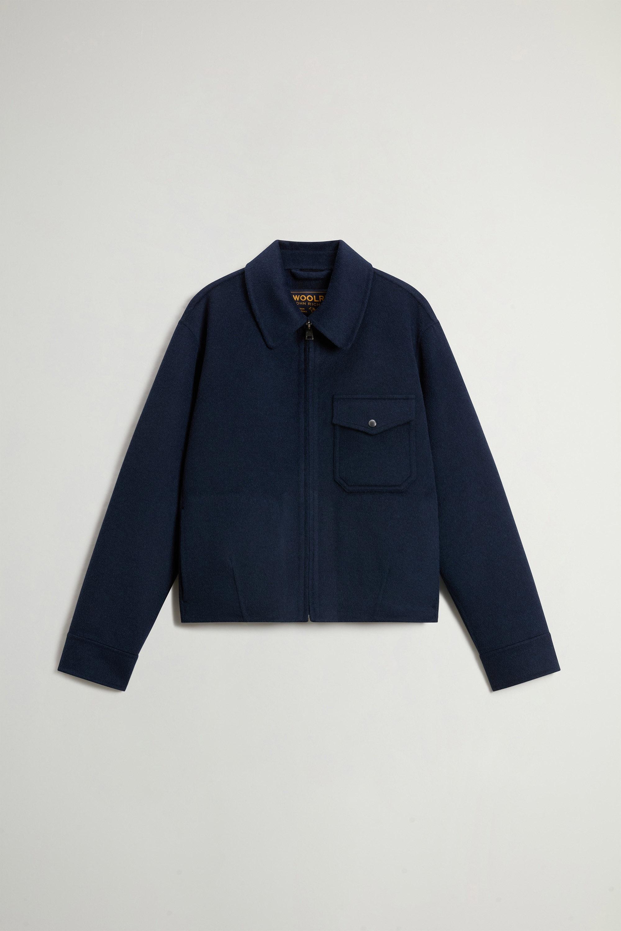 Jacket in Double-Face Wool Blend Blue photo 5 | Woolrich