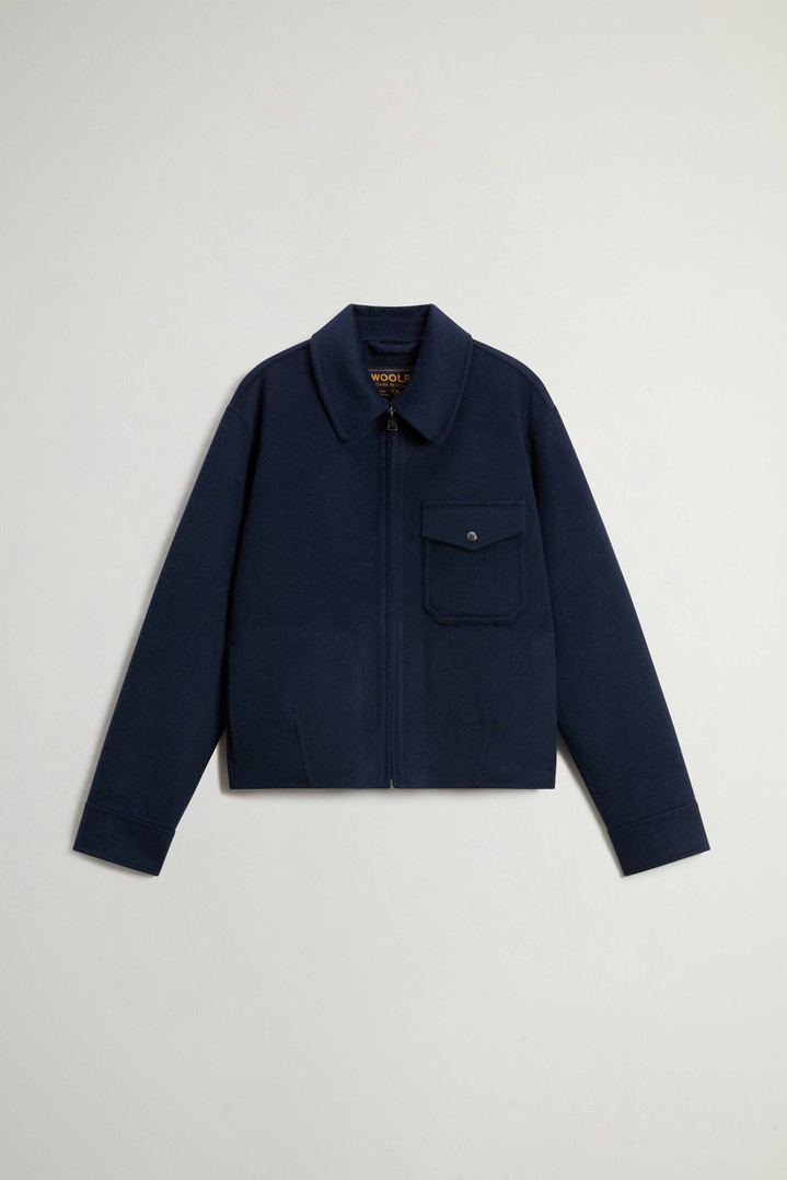 Jacket in Double-Face Wool Blend Blue photo 5 | Woolrich