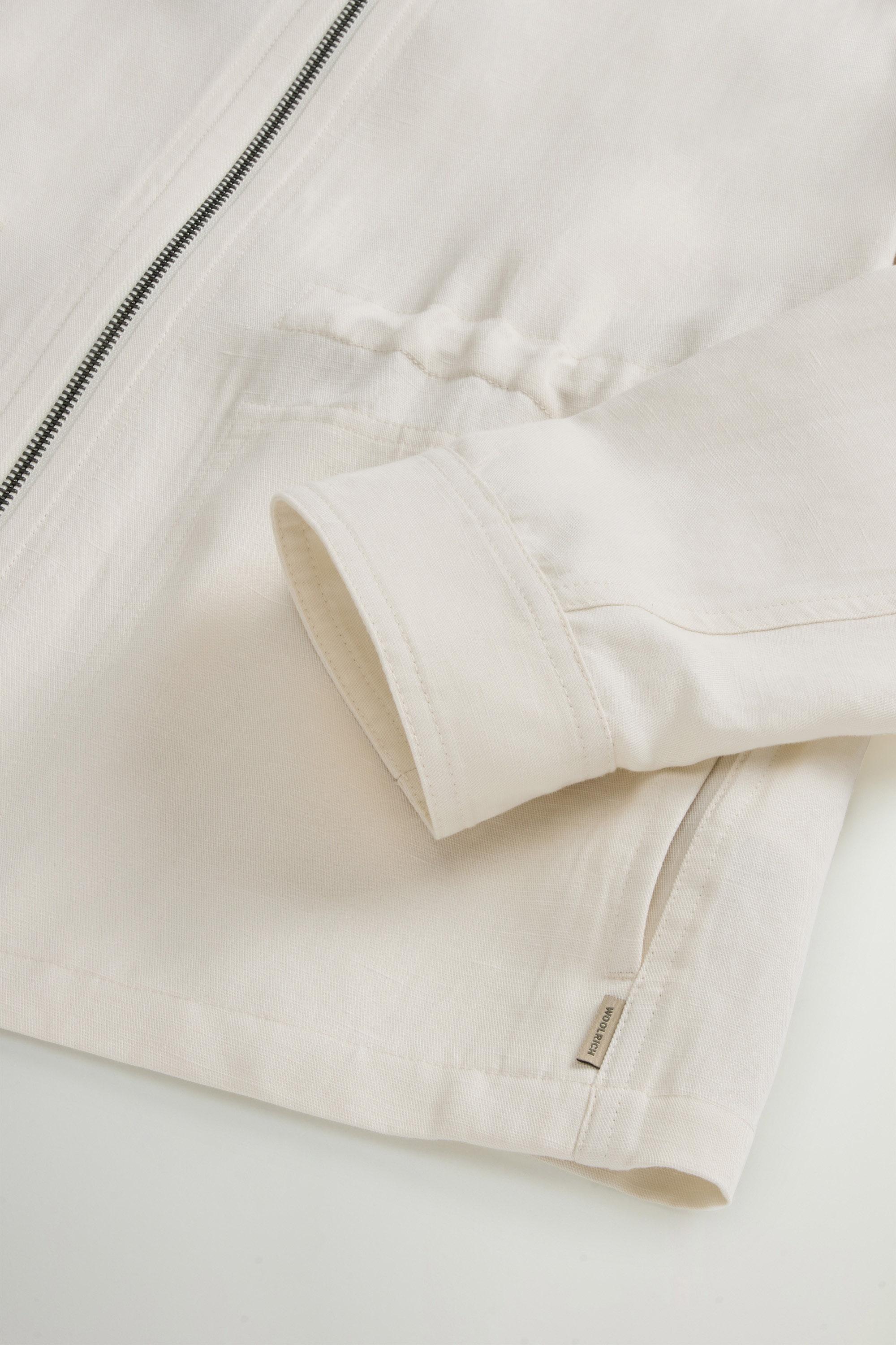 LYOCELL LINEN OVERSHIRT White photo 7 | Woolrich