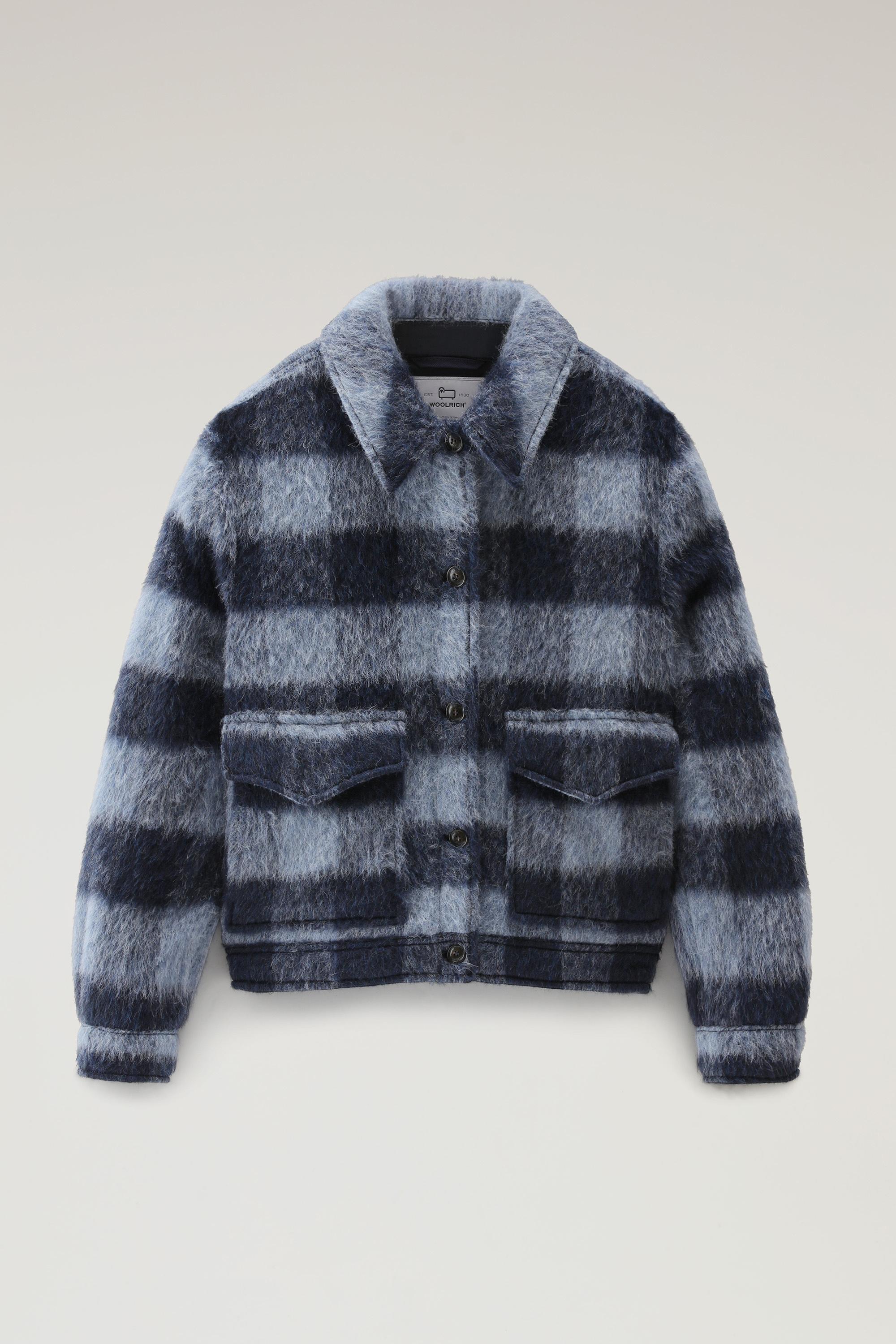 Brushed Blended Wool Overshirt with Fringe Multicolor photo 1 | Woolrich