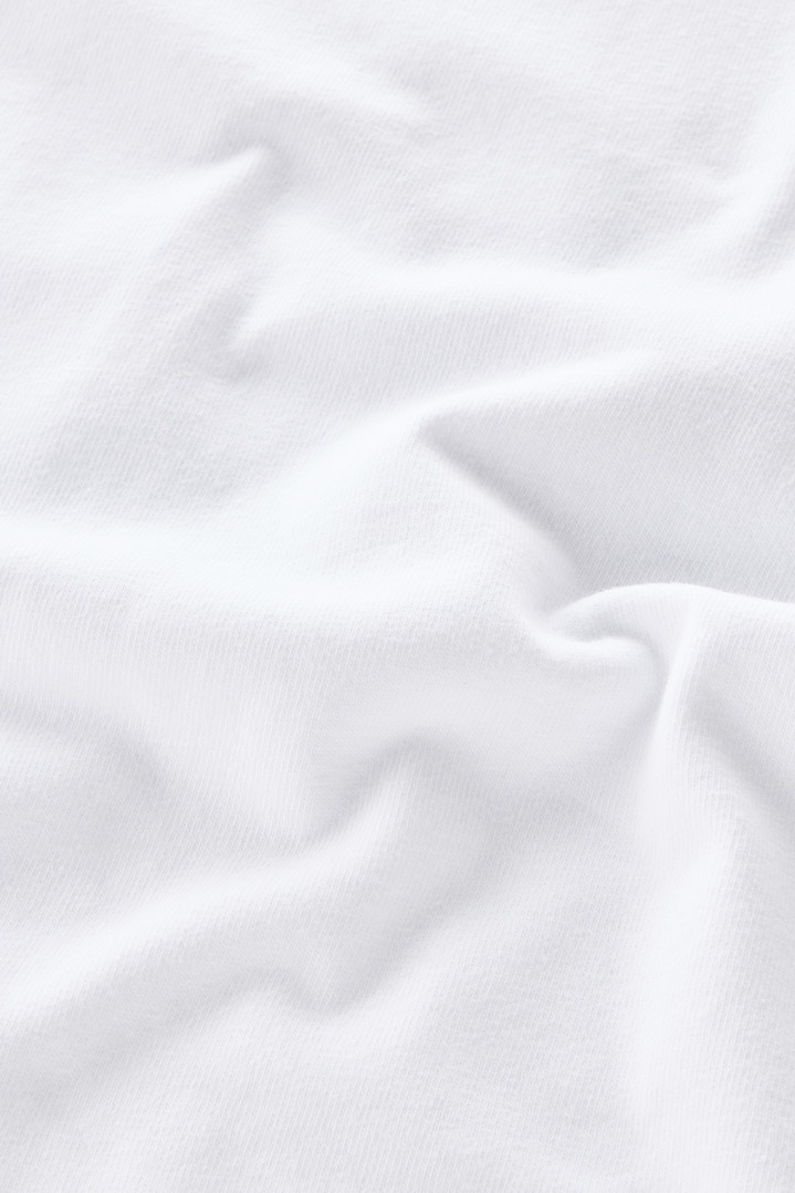 Pure Cotton T-Shirt with Trail Print White photo 4 | Woolrich