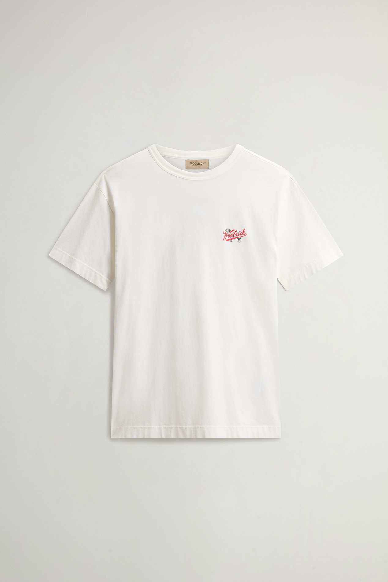 T-Shirt in Pure Cotton with Logo White photo 5 | Woolrich